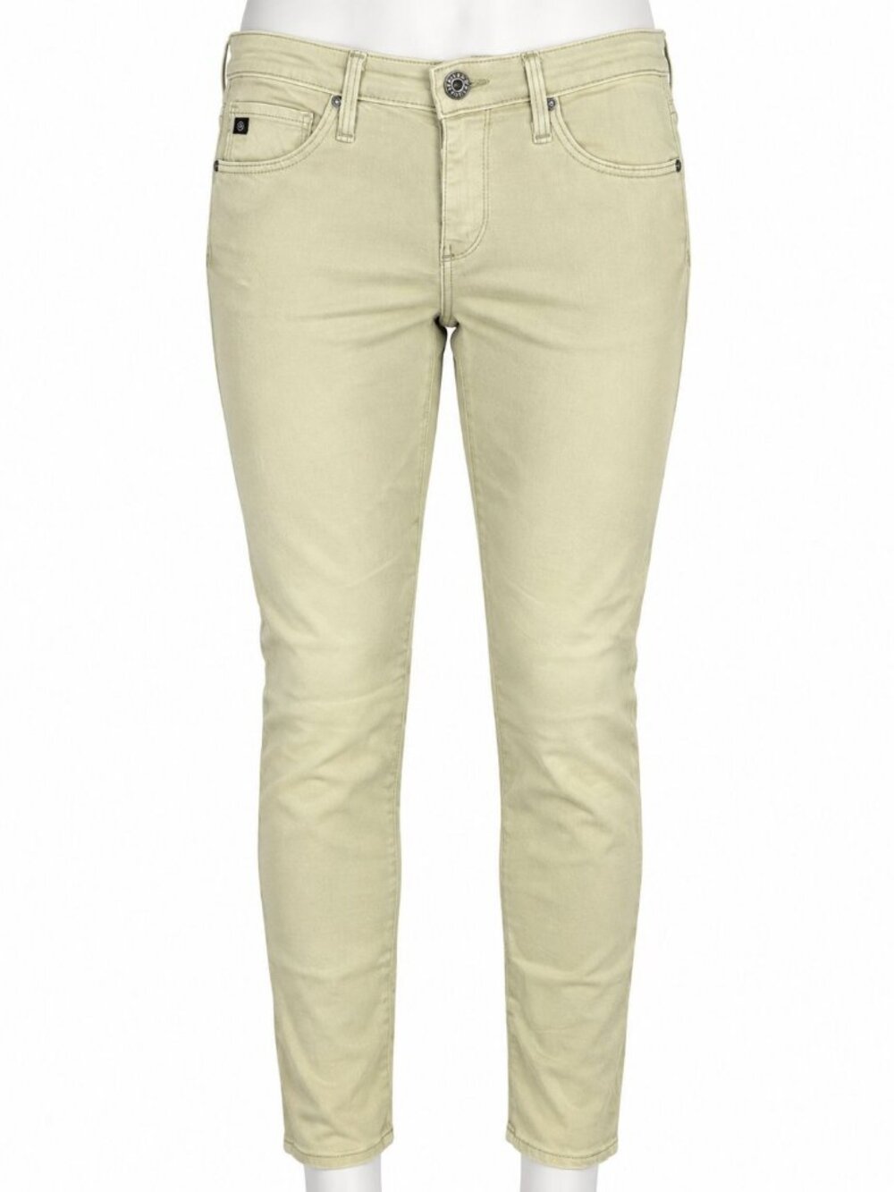 Adriano Goldschmied AG Super Skinny Ankle Jeans The Legging Beige Size 25R Stret